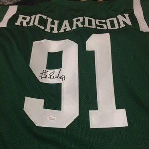 Sheldon Richardson signed color rush jersey auth